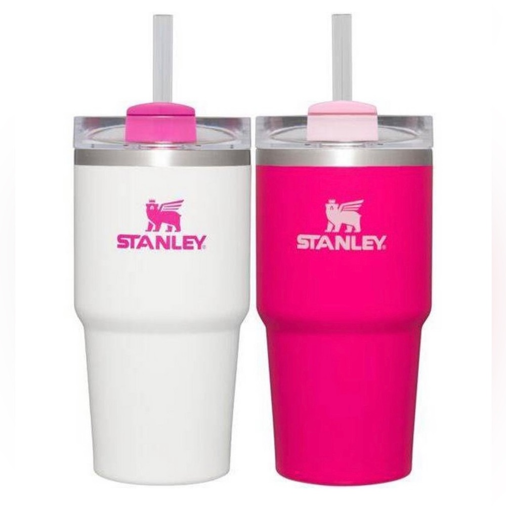 Limited Edition - Stanley Quencher H2.0 Tumbler Set - Pink Vibes/White - New